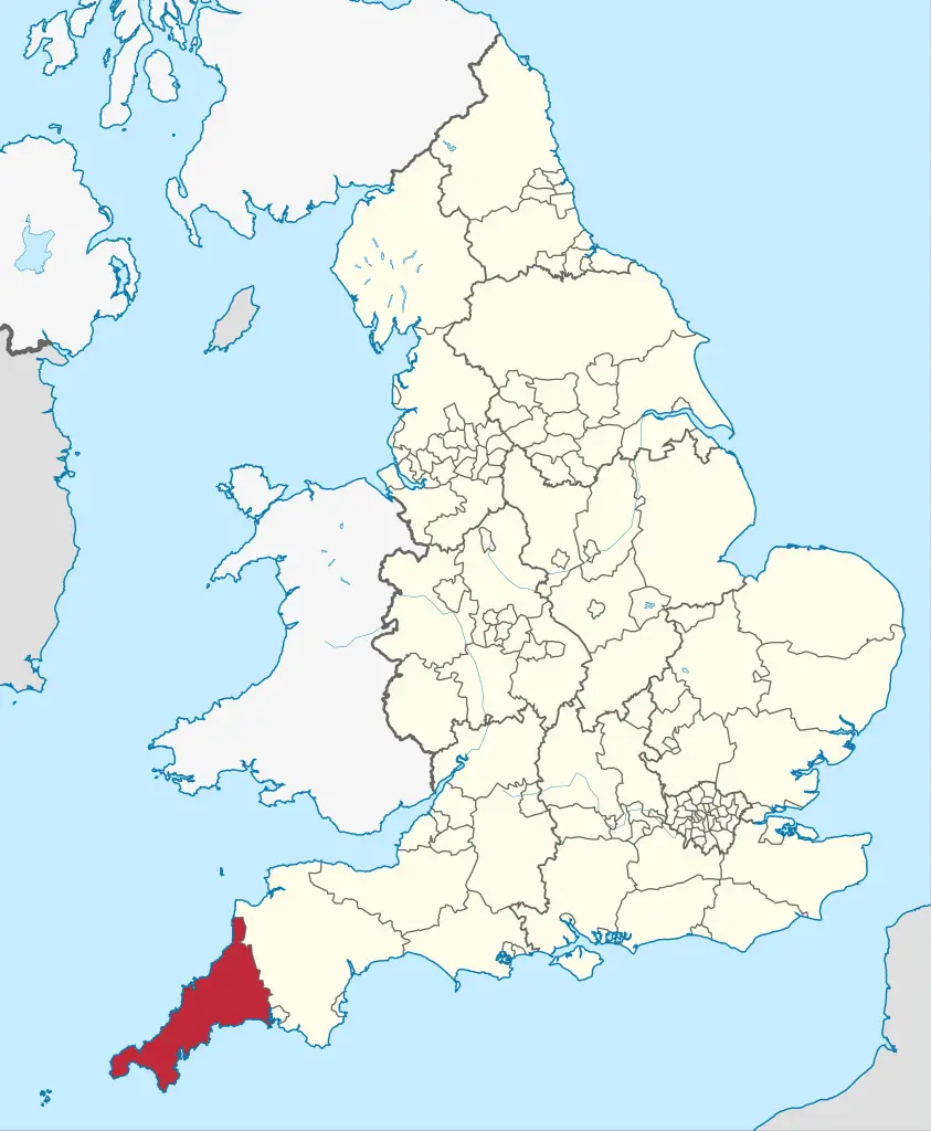 Cornwall County in the United Kingdom